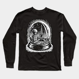 Paris in a snow globe Long Sleeve T-Shirt